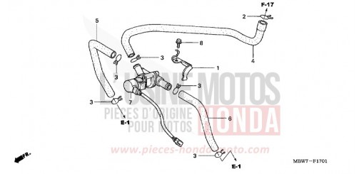 VALVOLA DI CONTROLLO INIEZIONE ARIA CBR600F6 di 2006